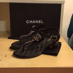 Chanel quilted sandal cruise collection
